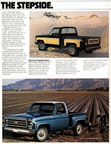 1978 Chevrolet Pickups Brochure Page 9